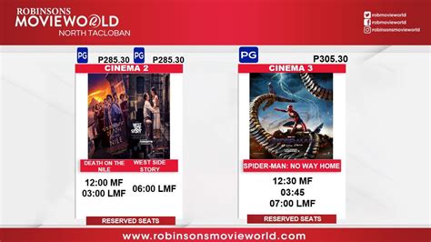 robinsons movieworld ormoc schedule|Robinsons Movieworld.